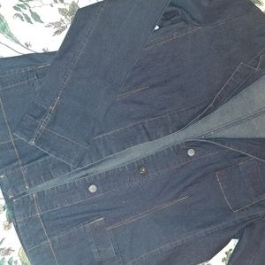 Anthropologie Denim Blazer